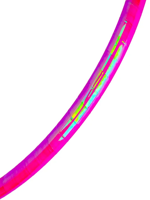 Обруч для художественной гимнастики Бутон розы GTG 70 см, розовый, фото 6