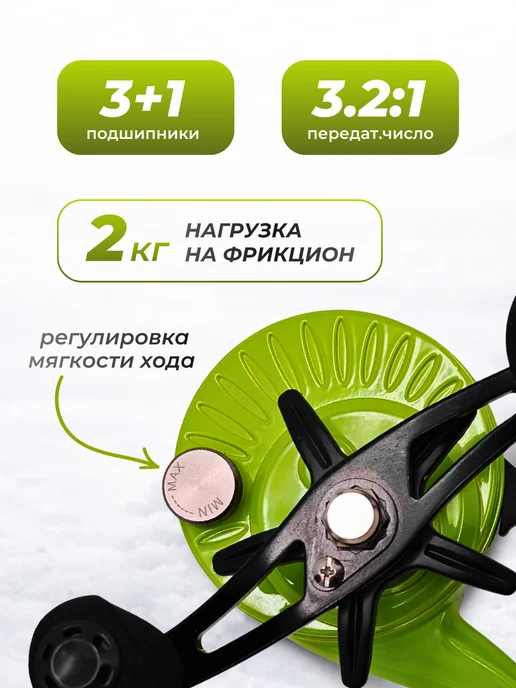ADMIRAL Катушка мультипликаторная под правую руку, вариант, фото 2