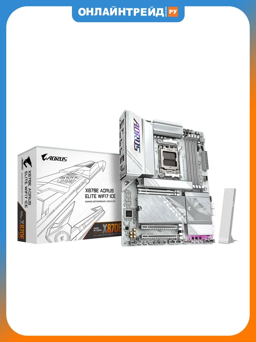 Gigabyte Материнская плата X870E AORUS ELITE WIFI7 ICE (AM5, ATX)
