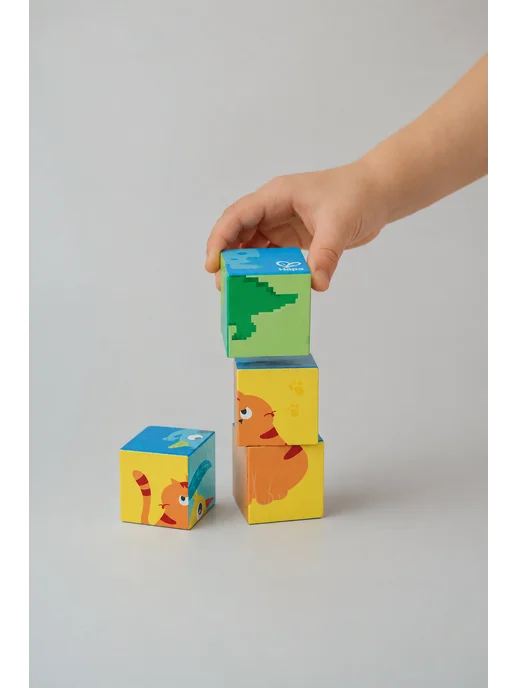 HAPE Деревянные кубики для малышей, голубой, фото 2