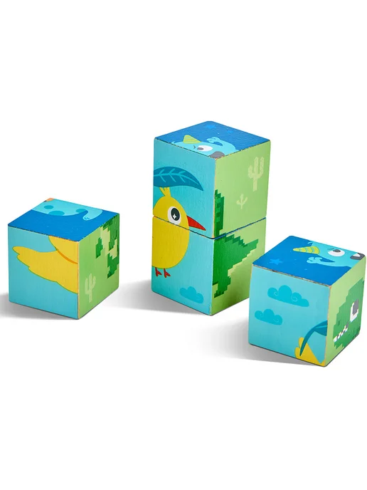 HAPE Деревянные кубики для малышей, голубой, фото 3