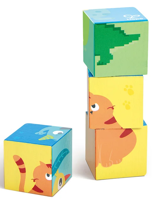 HAPE Деревянные кубики для малышей, голубой, фото 4