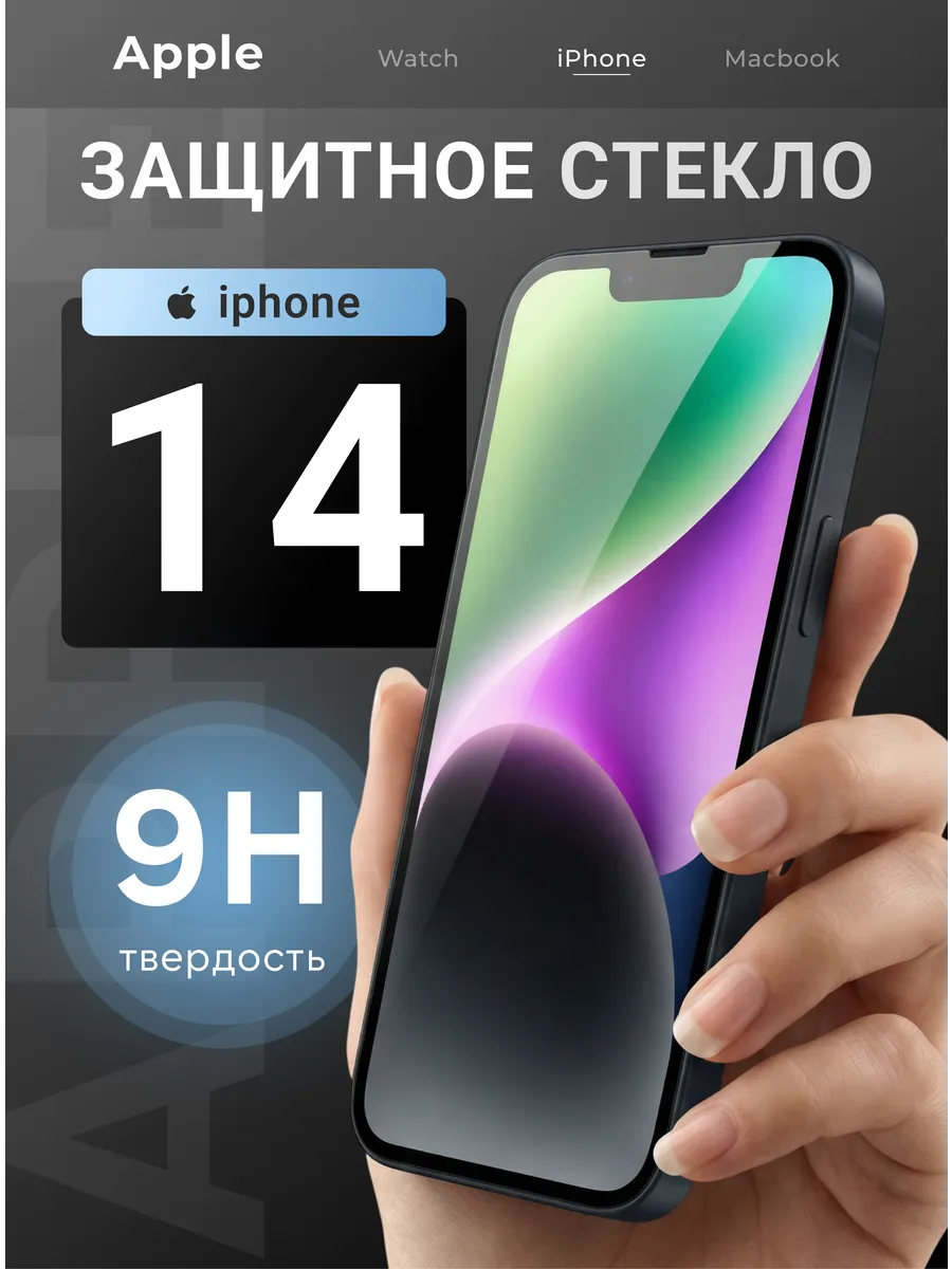 Защитное стекло на iPhone 14 премиум 5D