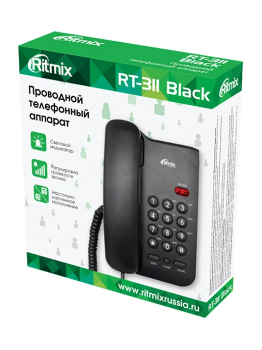 RITMIX Телефон, световая индикация звонка, повтор, вариант, фото 7