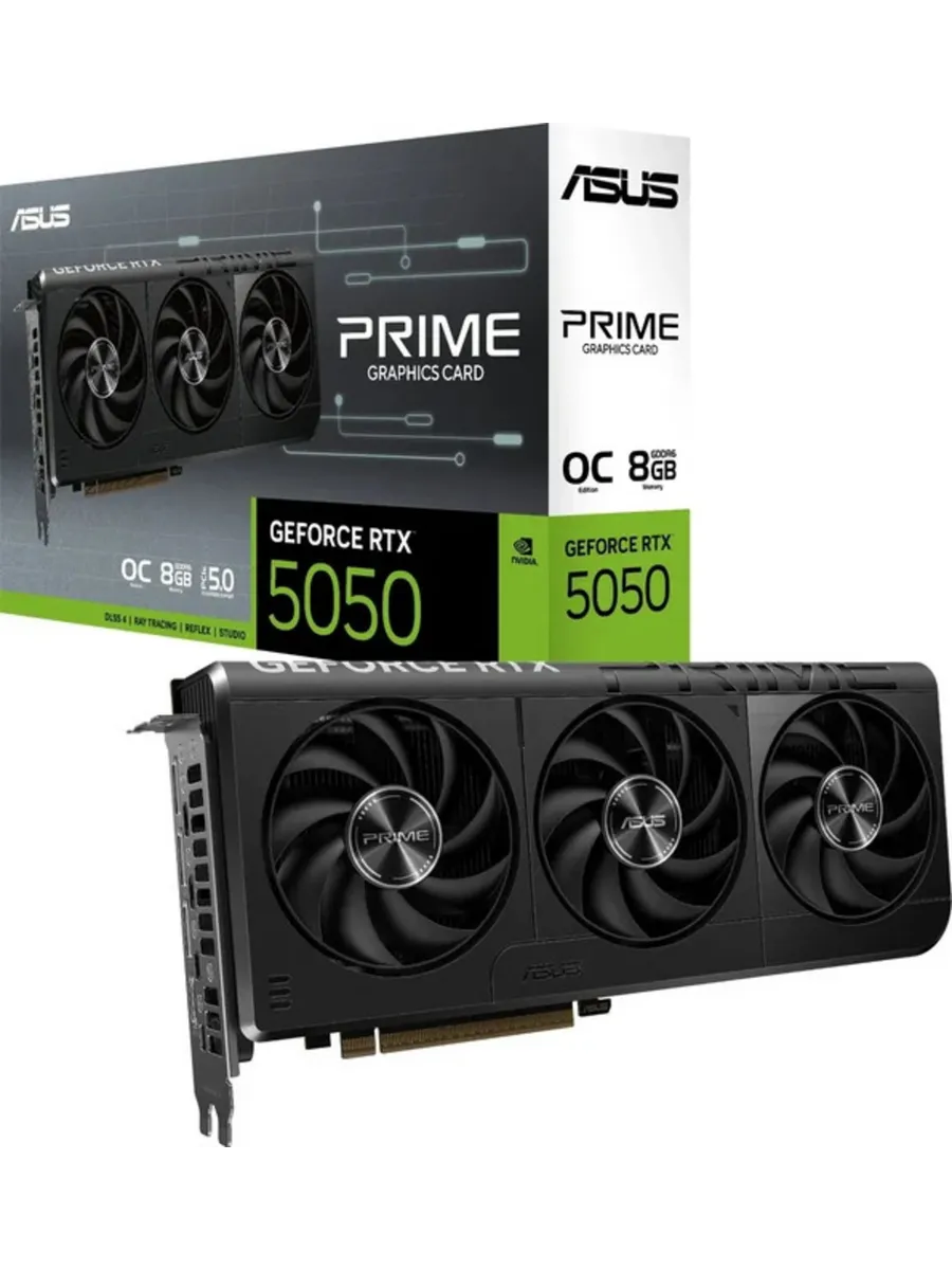 Видеокарта GeForce RTX5050 8GB GDDR6 128b PRIME-RTX5050-O8G Asus 784032327 купить за 56 230 ₽ в интернет‑магазине Wildberries