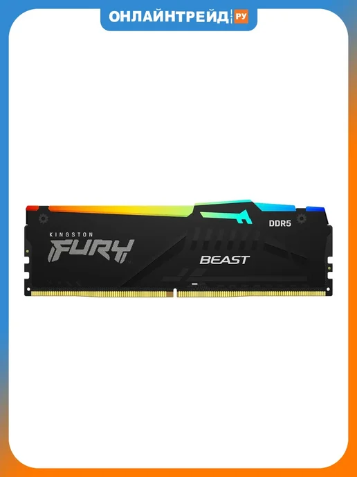 Kingston Оперативная память Beast RGB EXPO 16Gb DDR5-6000 DIMM, 16 ГБ