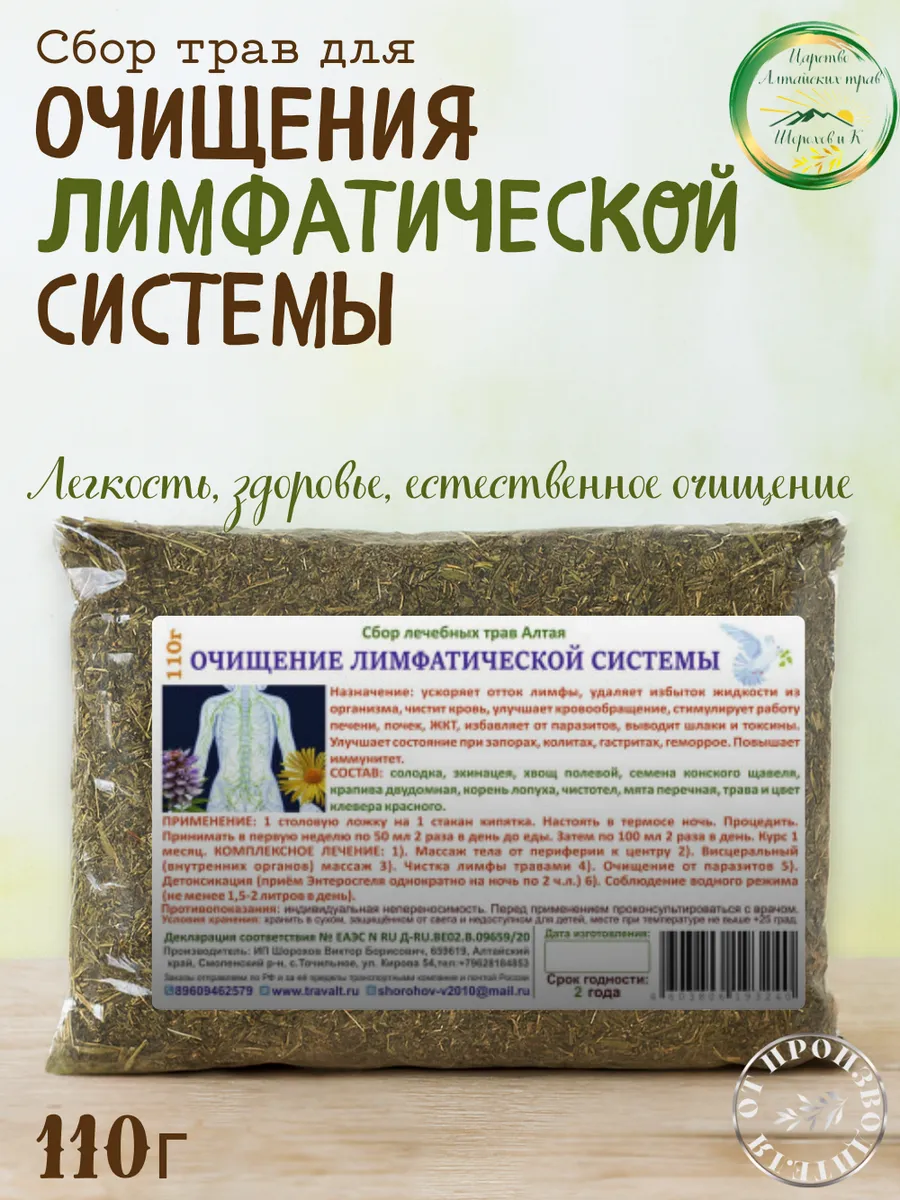 Сбор для Очищения Лимфатической системы, 110гр