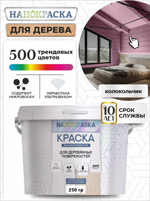 NANOKRASKA Краска для дерева и мебели, фиолетовый