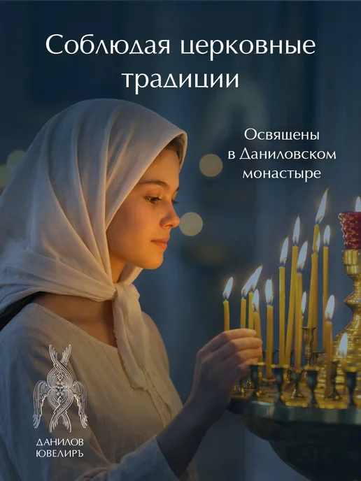 Данилов Ювелиръ Свечи церковные восковые освященные №60 пачка 40 штук, желтый, фото 5
