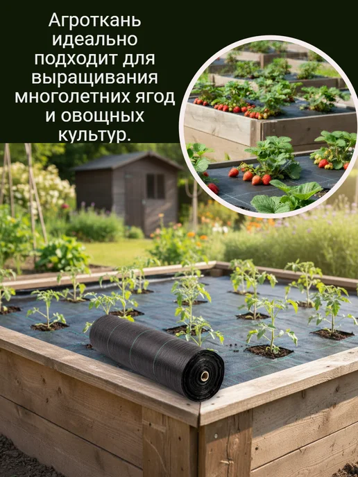 ИНДИПАК Агроткань от сорняков застилочная 50 м, 50 м, фото 3