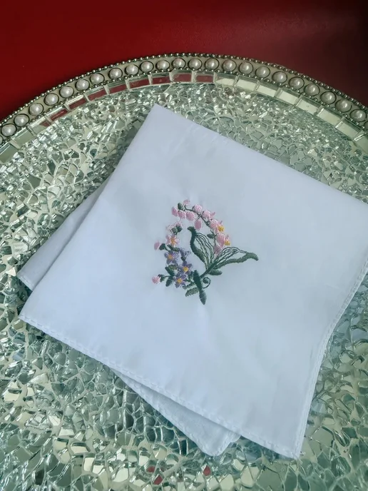 Lapastel Подарочный набор платков 2 предмета 28х28 см. в пакете, 28x28 см, 1 шт, фото 4