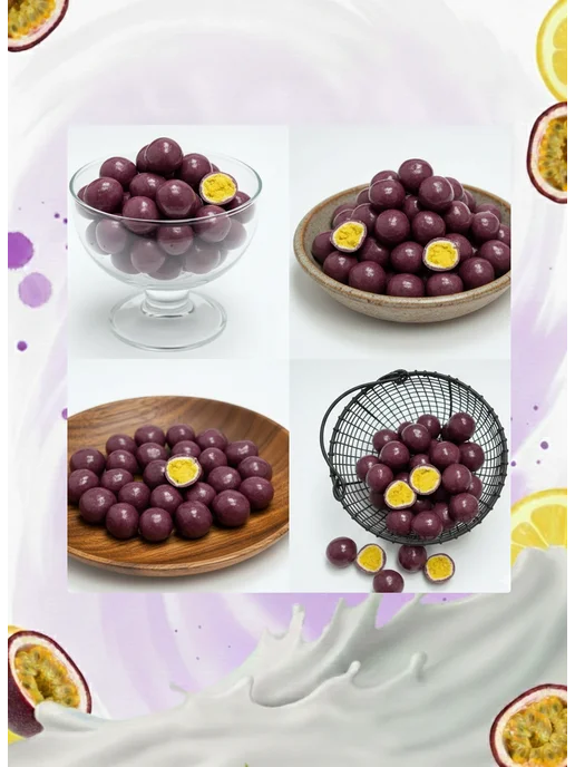 AGRONUTS Маракуйя «NATURAL» в йогуртово-шоколадной глазури 100 гр, 500 г, фото 3