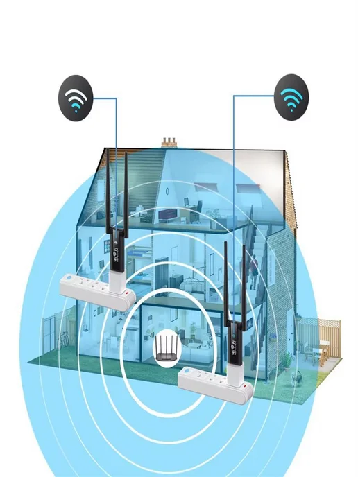 USB WiFi репитер 2 4 ГГц 300 Мбит с, вариант, фото 5