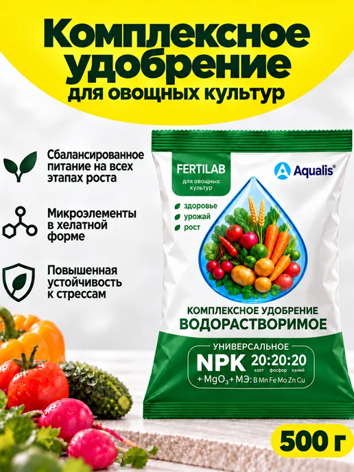 Минеральное удобрение для овощей 0,5 кг ФАБРИКА ГРУНТОВ