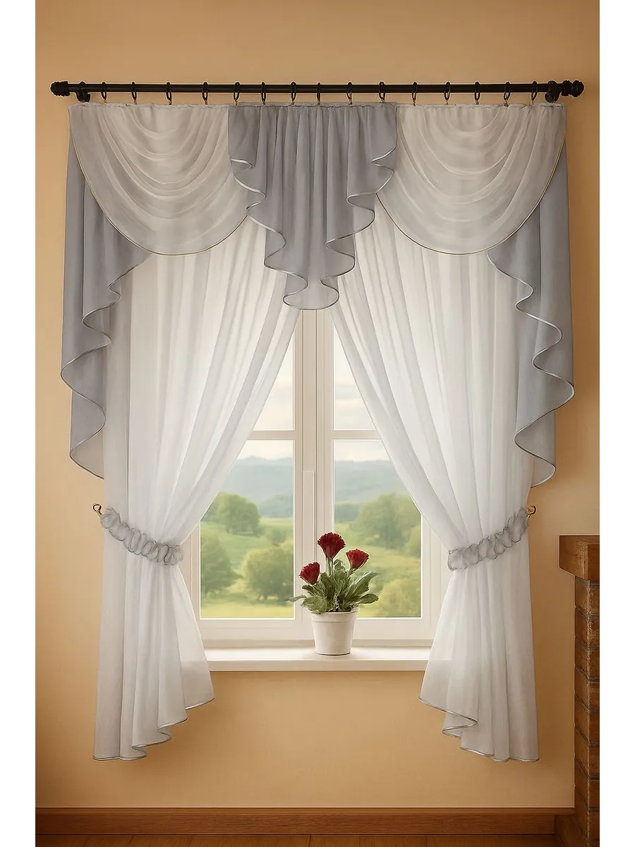 Шторы для кухни 200 *170