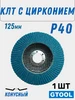Круг лепестковый торцевой (КЛТ) d125, зерно Р40 GTOOL 785529968 купить за 281 ₽ в интернет‑магазине Wildberries