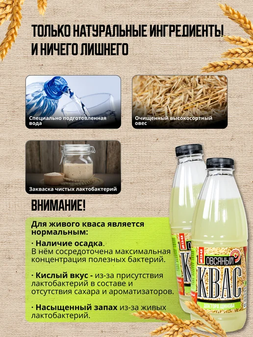 Доктор Щинов Квас Щинова белый с лактобактериями для кишечника, 3 шт, 1 шт, фото 5