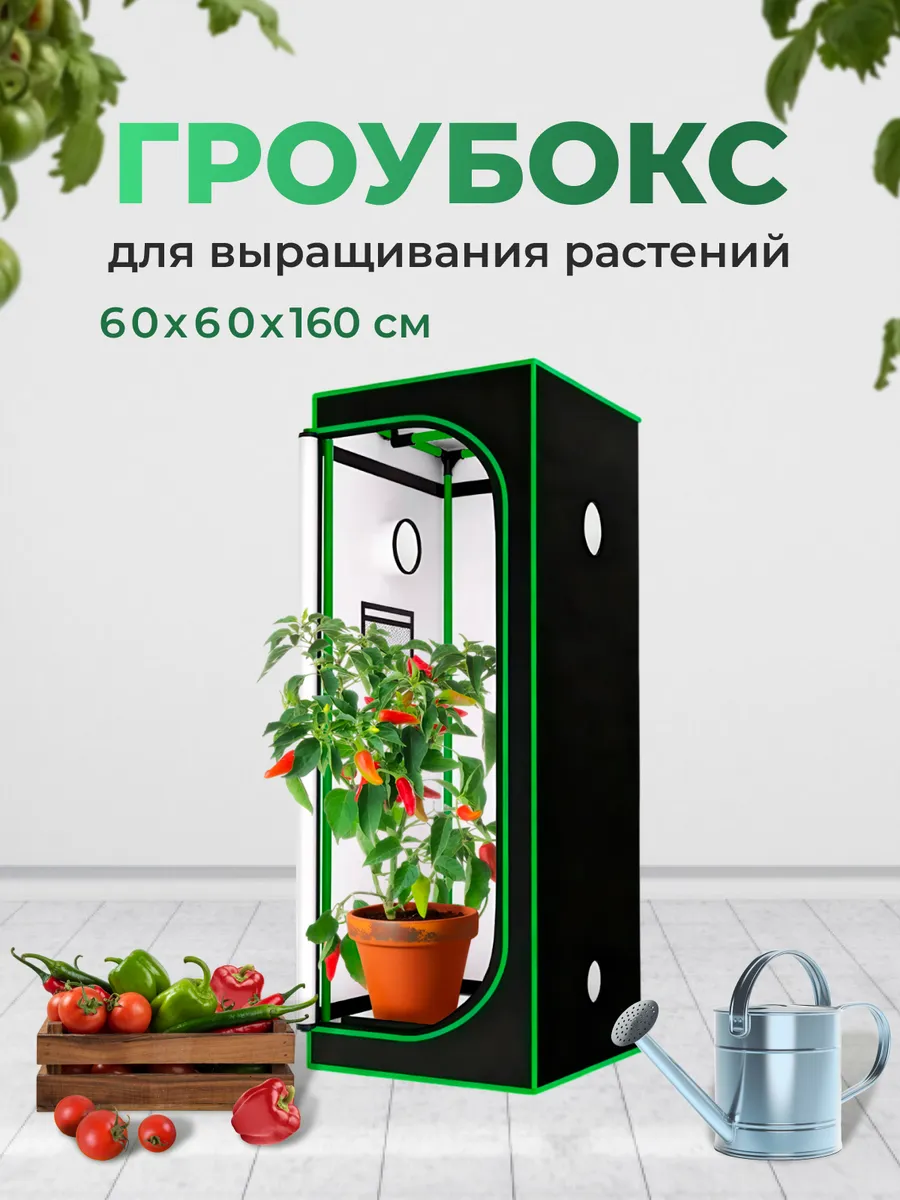 Гроубокс, гроутент 60*60*160 см