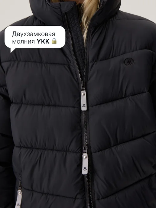 Premont Пальто демисезонное утепленное с капюшоном, черный, фото 6