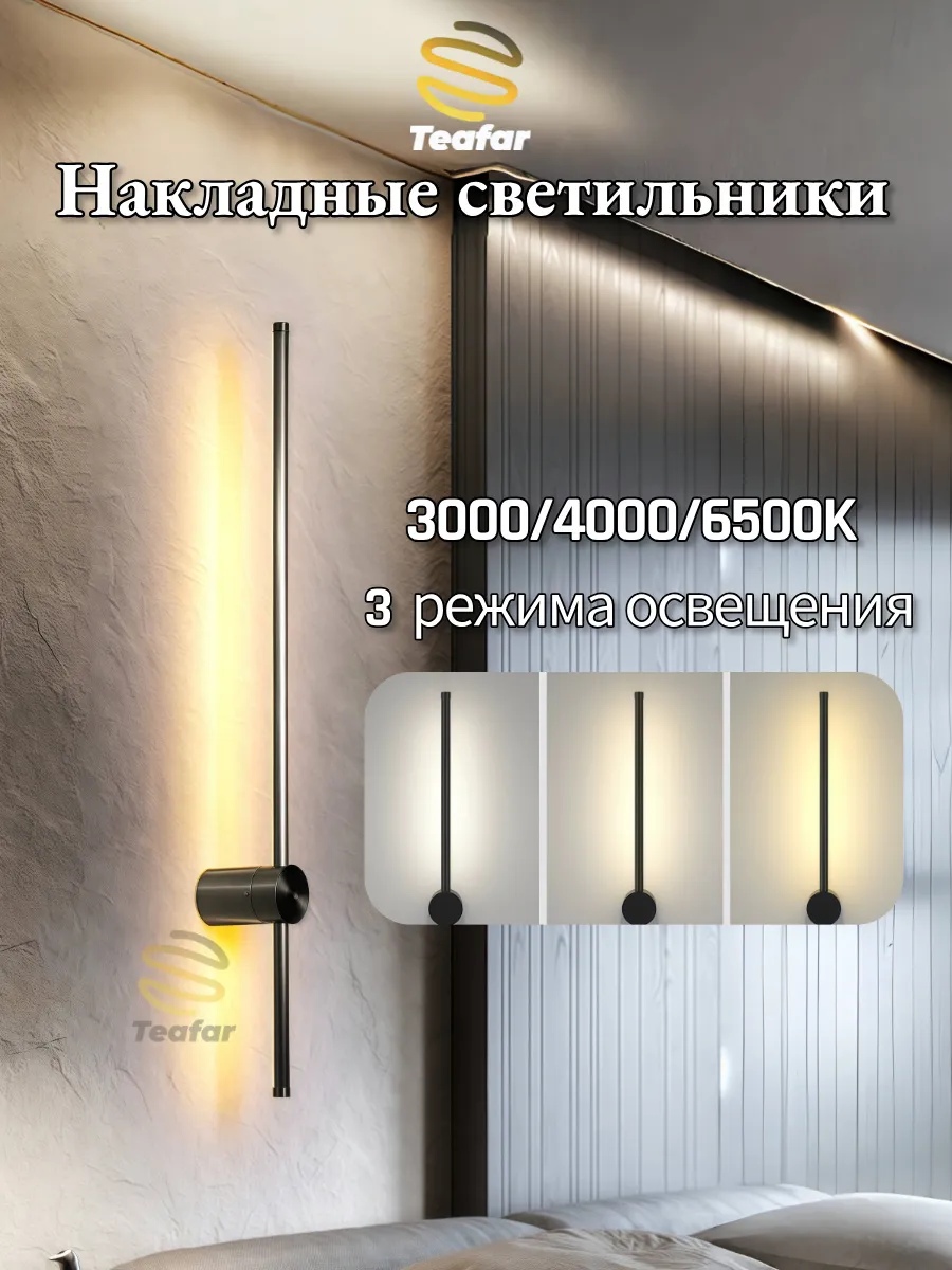 Настенный светильник, 1 шт бра настенные,черный