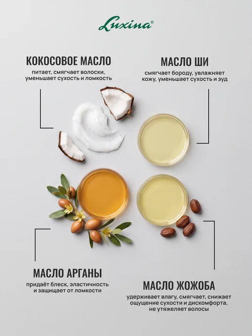 LUXINA Бальзам для бороды профессиональный, 50 мл, 50 мл, фото 3