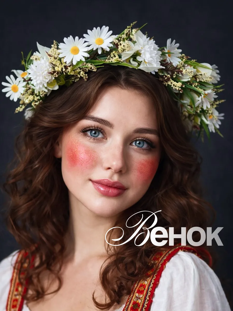Венок на голову из цветов