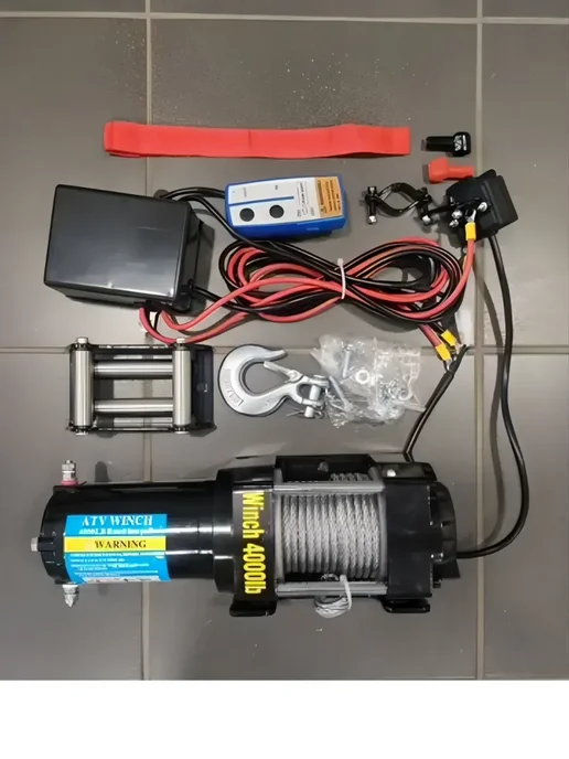 Лебедка электрическая 12V Electric Winch 4000lbs 1814kg, 1814 кг