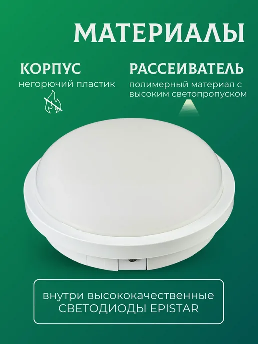 LEEK Светильник для бани влагозащищенный термостойкий 20 Вт IP65, 20 Вт, фото 8