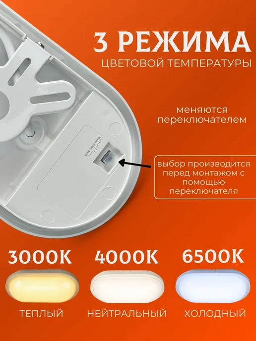 LEEK Освещение для бани и сауны 10 Вт IP65 2 шт, 10 Вт, 2 шт, фото 4