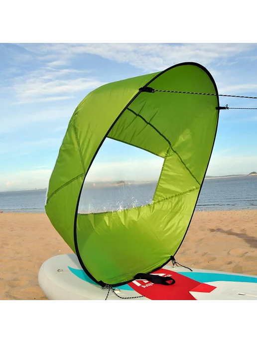 Складной парус для лодки плавание DOWNWIND зелёный, зеленый