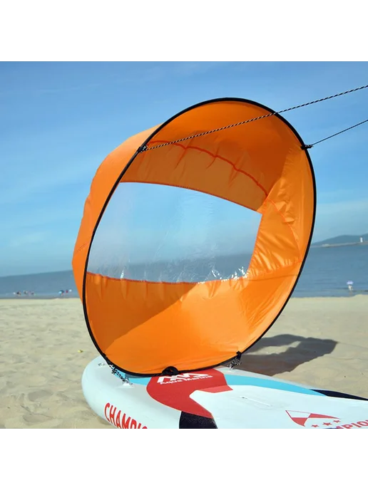 Складной парус для лодки windsurf оранжевый, оранжевый