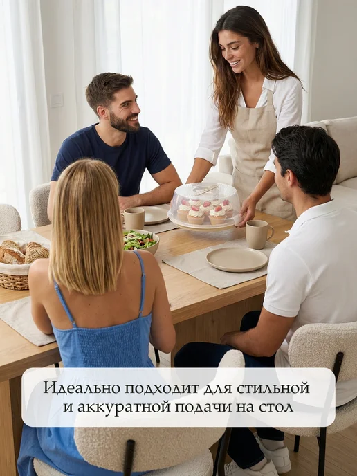 Палитра Уюта Тортовница с крышкой на защелках, вариант, фото 6