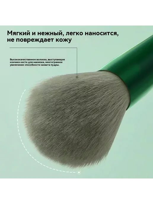 Набор кистей для макияжа 13 палочек, вариант, фото 5