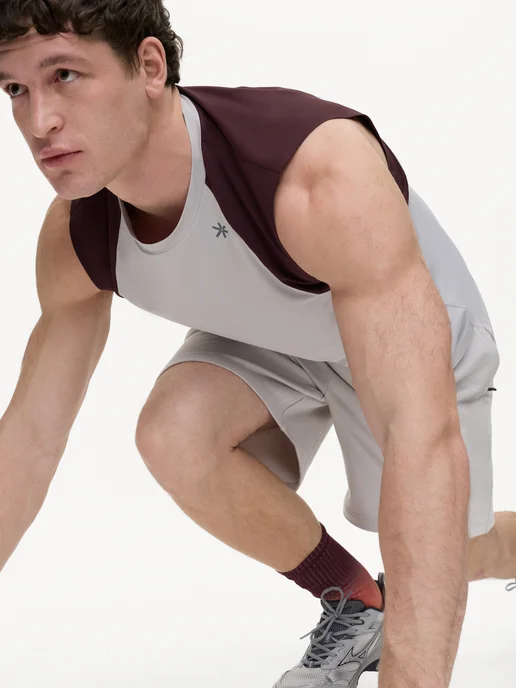 Bodycore Майка спортивная из быстросохнущей ткани, светло-серый, серый, фото 6