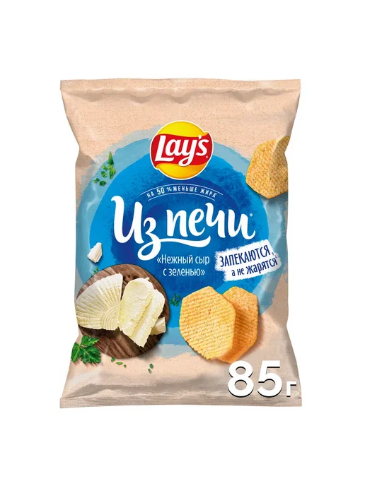Чипсы запеченные картофельные Lay's Из печи Нежный сыр с, вариант, фото 2