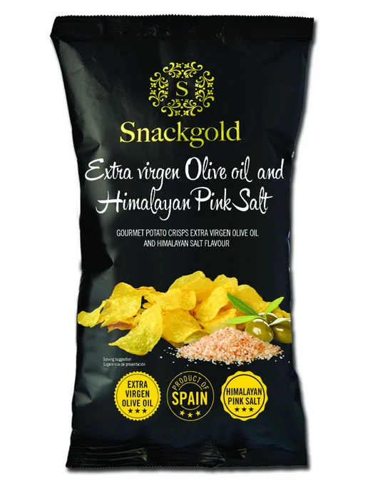 Чипсы Snackgold со вкусом оливкового масла и Гималайской, зеленый