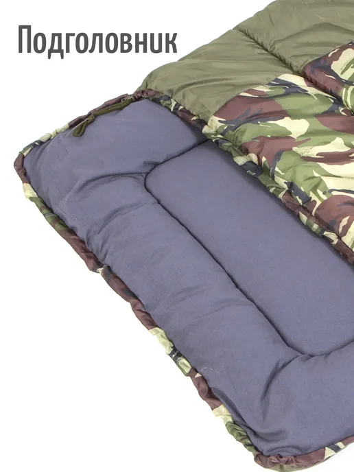 Prival Туристический спальный мешок Camp bag, молния справа, зеленый, фото 6