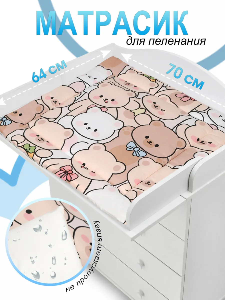 Матрас для пеленального столика детский