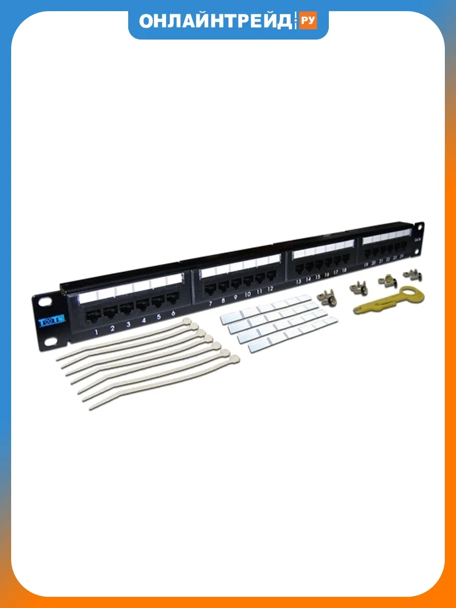 Патч-панель LANMASTER TWT-PP24UTP