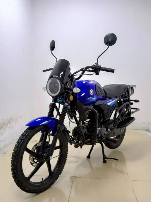 ТЕХНОМОТОРФ Мопед VMC NOVA RS 125 см3 (49 см3) с баланс. валом BLUE, синий, фото 2