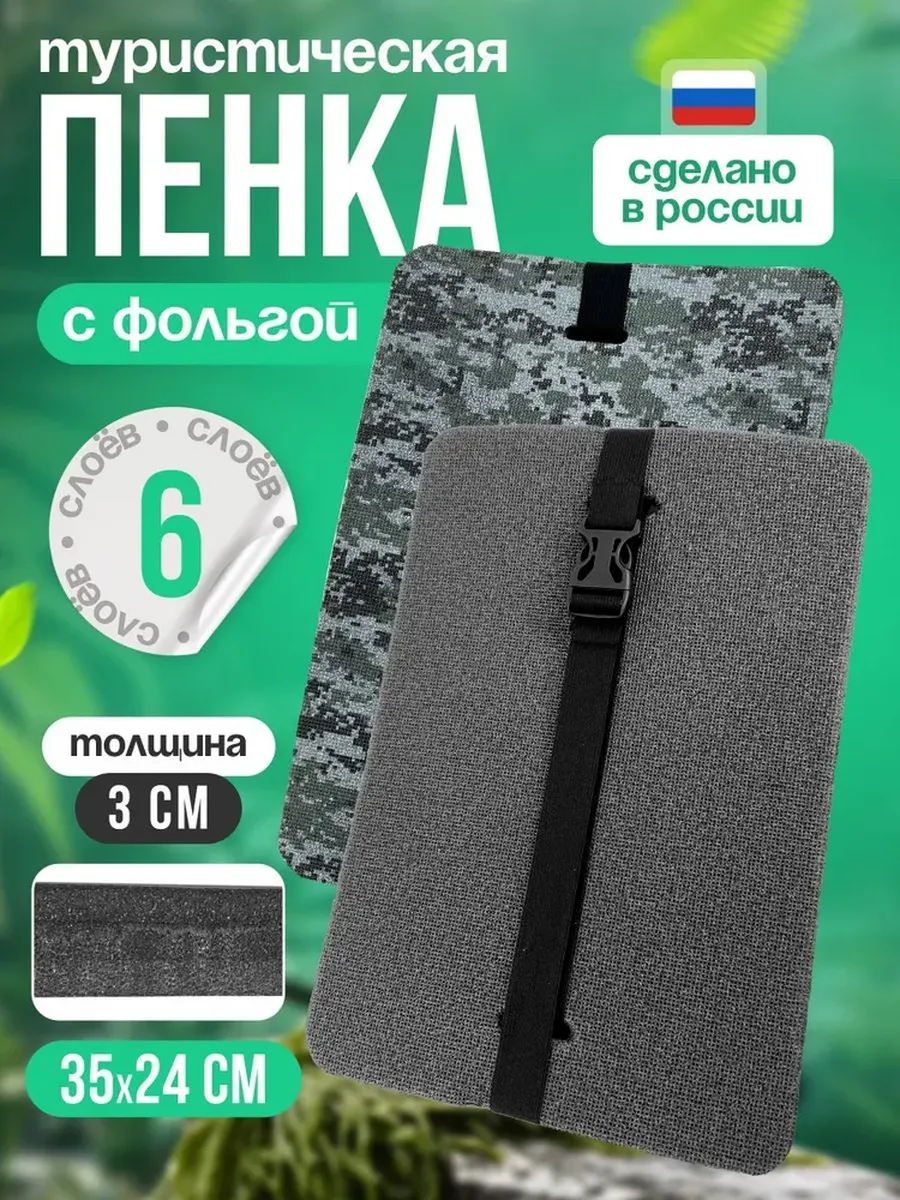 Сидушка туристическая с фольгой 6-ти слойная