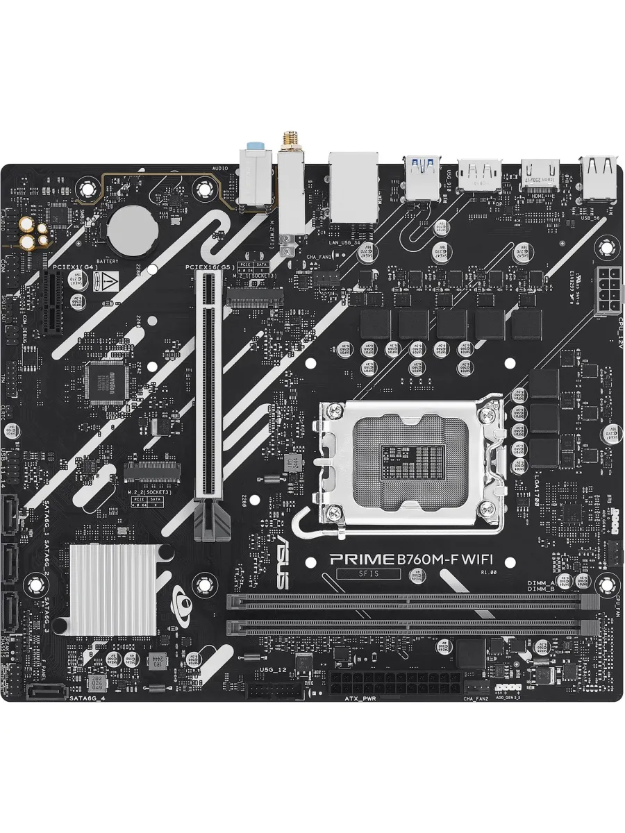 Материнская плата lga 1700 PRIME B760M-F WIFI Intel B760 Asus 788539849 купить за 20 740 ₽ в интернет‑магазине Wildberries