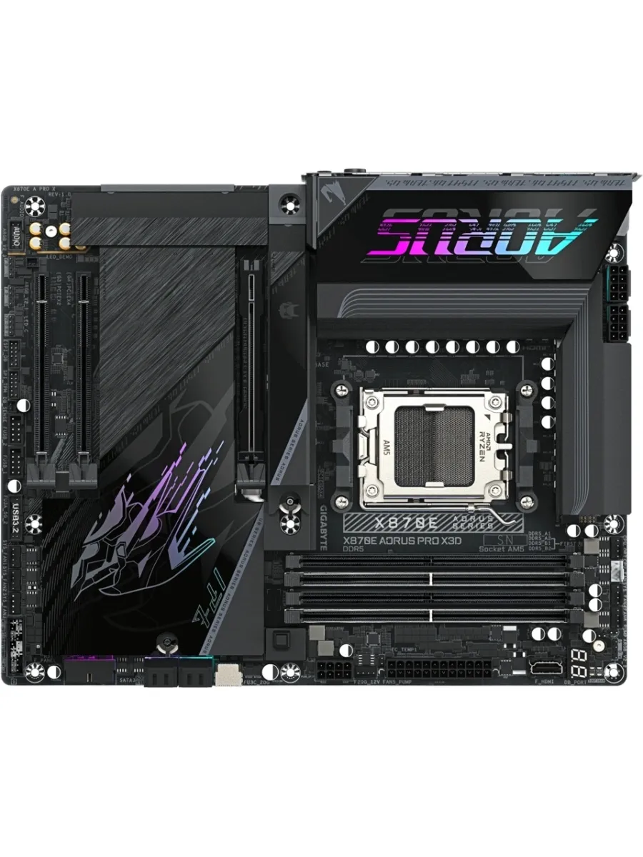 Gigabyte Материнская плата AM5 X870E AORUS PRO X3D AMD X870E 4