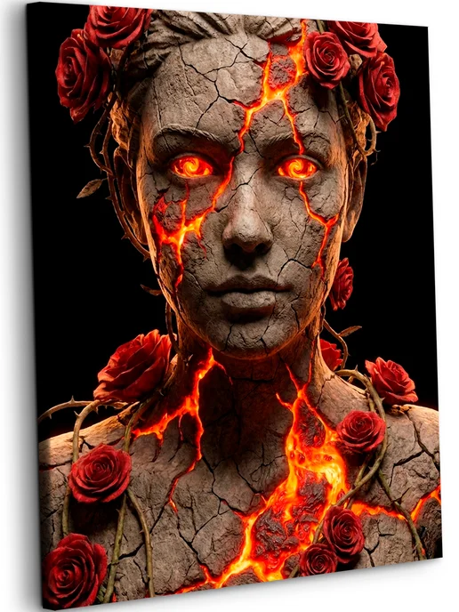 Art on Canvas Пожар внутри Картина по номерам на холсте 40х50 см, 40x50 см, фото 2
