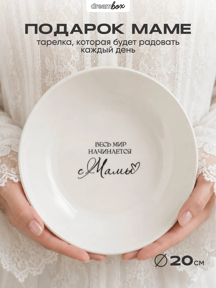 Тарелка в подарок маме на день рождения
