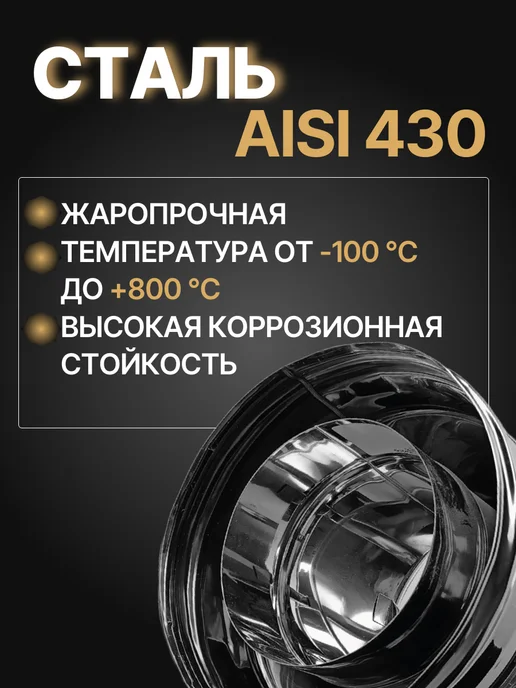 ПРОК Оголовок термо для дымохода d 100x200 мм (0,5 0,5), 100x200 мм, фото 2