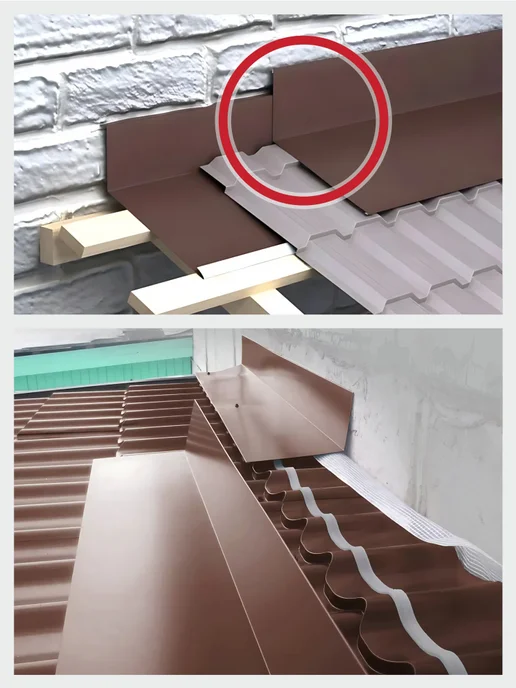 Grand Line Планка примыкания 130х90х1000мм 7 шт оцинкованный, 130x90x1000 мм, 10 шт, фото 3