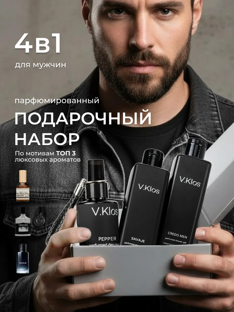 Набор подарочный парфюмированный для душа мужской