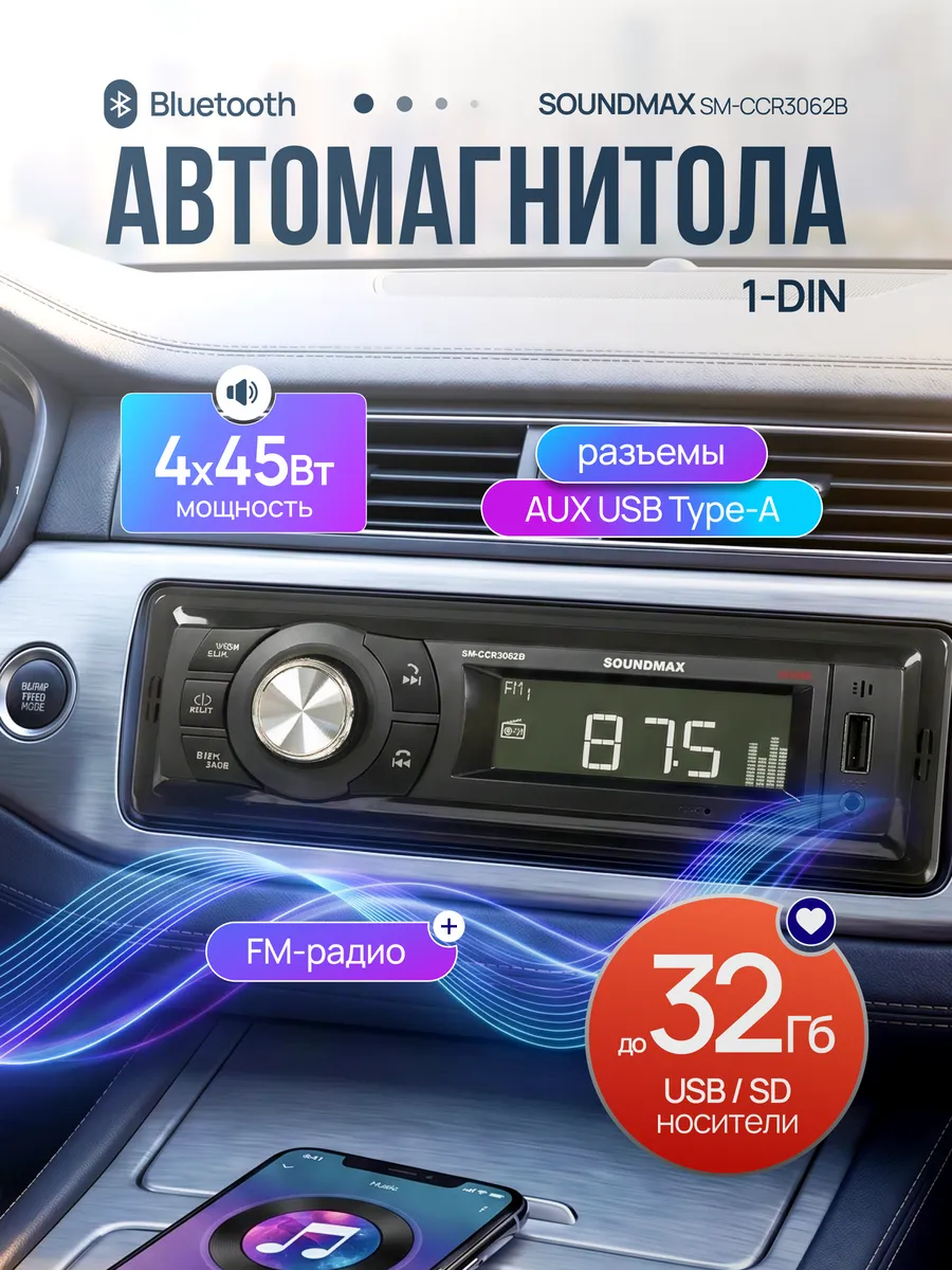 Автомагнитола для автомобиля SM-CCR3062B