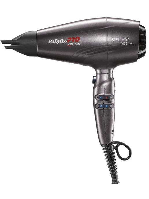 babyliss Фен Pro Stelatto Digital BAB7500IE, серый, фото 2